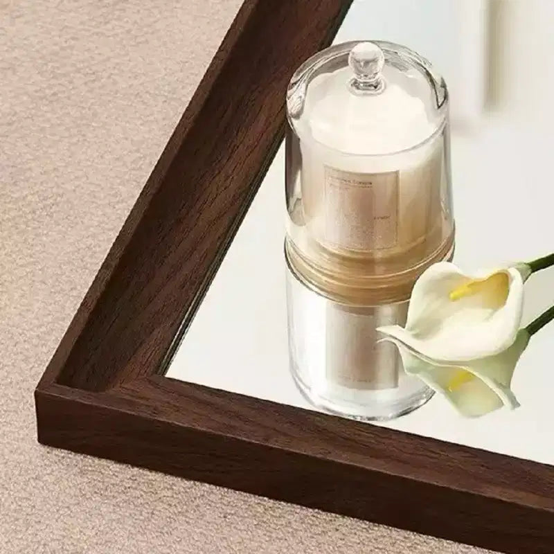Miroir rectangulaire pleine longueur de 70 pouces avec cadre en bois – Style contemporain