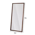 Miroir rectangulaire pleine longueur de 70 pouces avec cadre en bois – Style contemporain