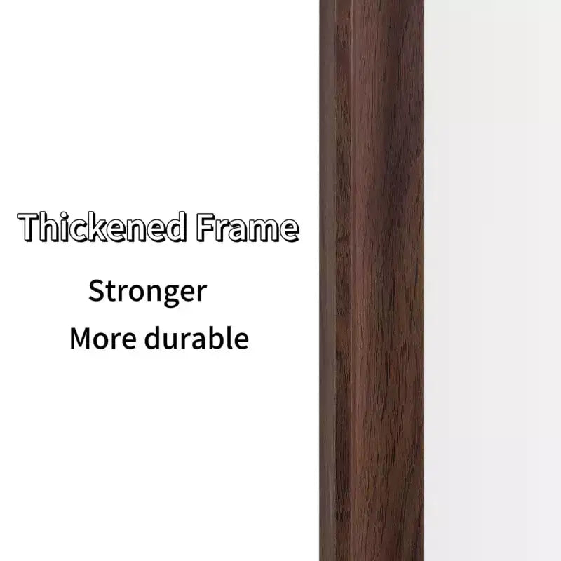 Miroir rectangulaire pleine longueur de 70 pouces avec cadre en bois – Style contemporain