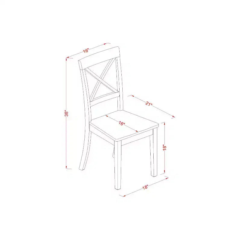 Ensemble de salle à manger 7 pièces en bois massif blanc lin brossé, avec table et 6 chaises