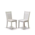 Ensemble table à manger 5 pièces en acajou massif avec 4 chaises à dossier à barreaux