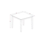 Ensemble de salle à manger 3 pièces avec table carrée – Table de bistrot et chaises modernes