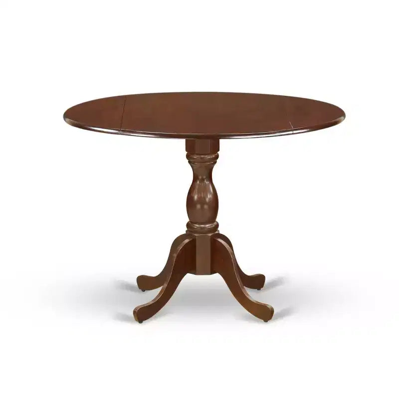 Table de salle à manger en bois massif d'acajou 5 pièces avec 4 chaises à dossier ajouré