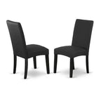 Table à manger 5 pièces en bois massif de chêne naturel avec 4 chaises