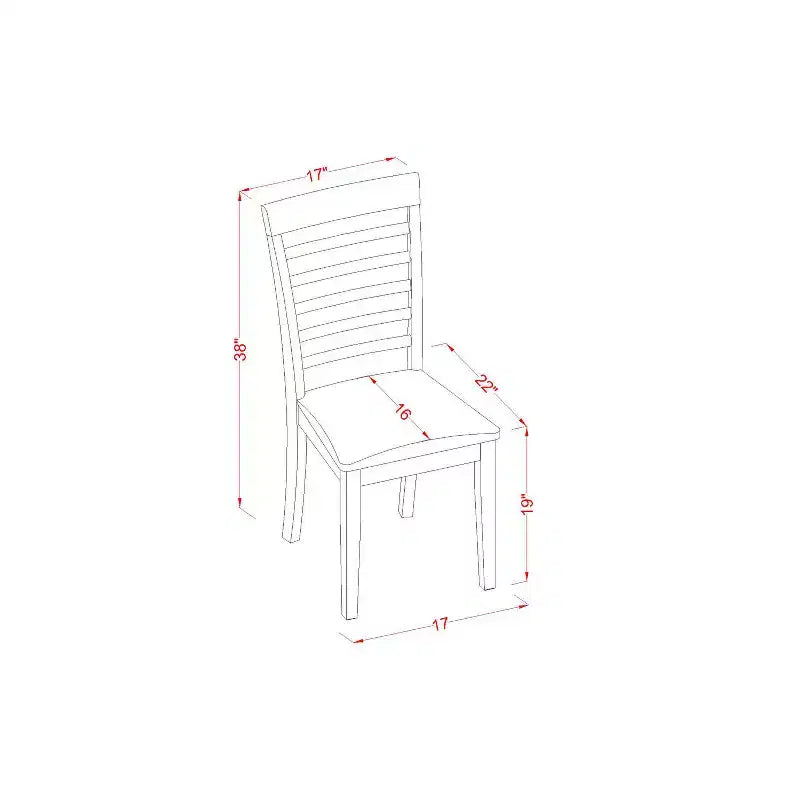 Ensemble de salle à manger 6 pièces en bois massif Jacobean vieilli avec banc et 4 chaises