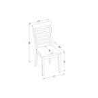 Ensemble de salle à manger 6 pièces en bois massif Jacobean vieilli avec banc et 4 chaises