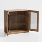 Dovelina 31 Meubles de rangement décoratifs en bois, Armoire autonome polyvalente, Meuble d'appoint de style rustique