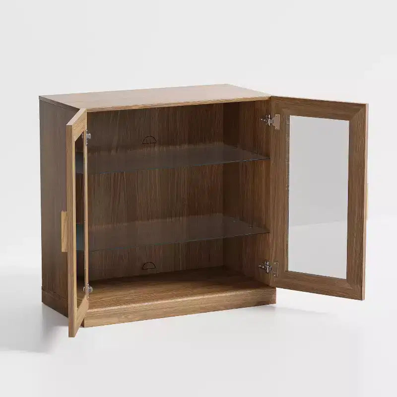 Dovelina 31 Meubles de rangement décoratifs en bois, Armoire autonome polyvalente, Meuble d'appoint de style rustique