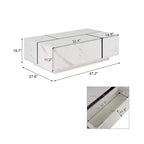 Table basse rectangulaire avec plateau coulissant, 2 tiroirs et rangement caché