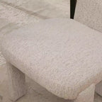 Lot de 4 chaises de salle à manger modernes rembourrées avec pieds en bois – Chaises d'appoint sans accoudoirs