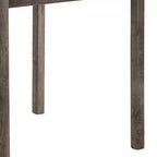 Ensemble de salle à manger 5 pièces hauteur comptoir avec 4 tabourets – Tissu beige et bois gris