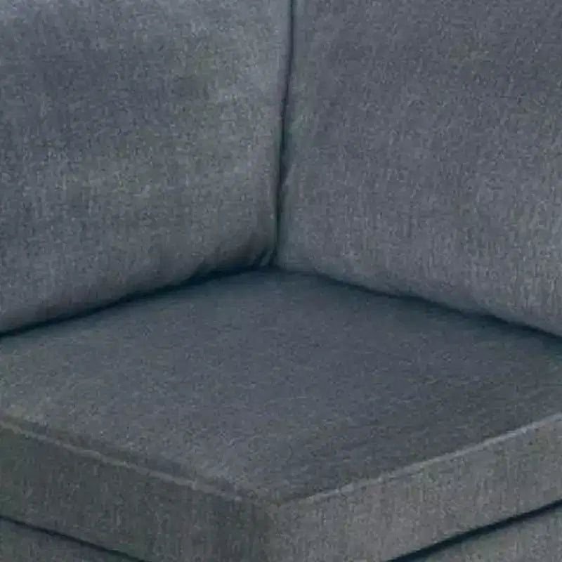 Siège d'angle compensé en bois rembourré de tissu de 37 po – Gris