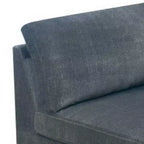 Siège d'angle compensé en bois rembourré de tissu de 37 po – Gris