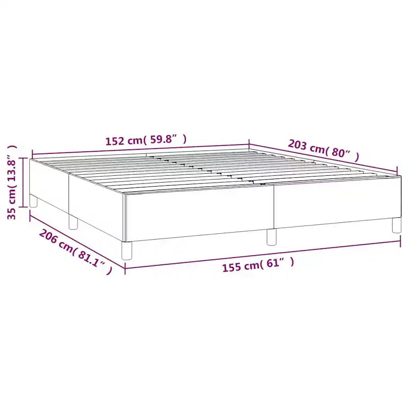 Cadre de lit Velours gris foncé (100 % polyester), Contreplaqué, Bois d'ingénierie