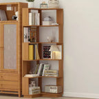 Étagère d'angle en forme de L à 6 niveaux avec dispositif anti-basculement – Affichage pour bureau à domicile