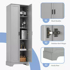 Armoire de rangement blanche 2 portes avec étagère réglable – Construction en MDF
