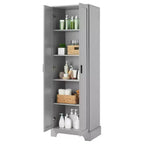 Armoire de rangement blanche 2 portes avec étagère réglable – Construction en MDF