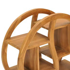 Meuble de rangement pour couloir avec étagère Yin Yang – Bois de teck massif