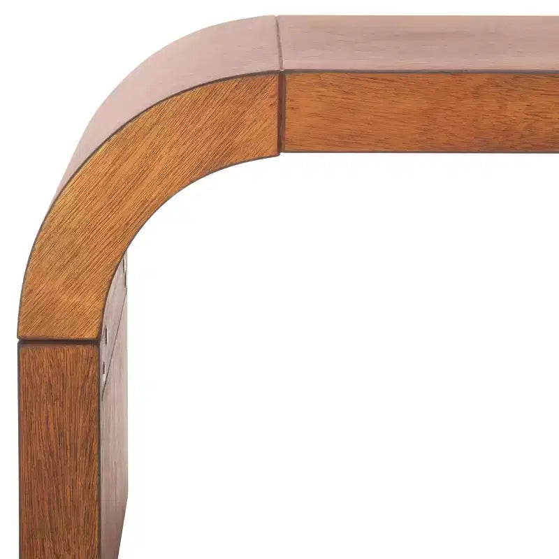 Table basse rectangulaire courbée – Bois et placage MDF, capacité de 20 kg