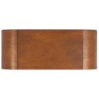 Table basse rectangulaire courbée – Bois et placage MDF, capacité de 20 kg