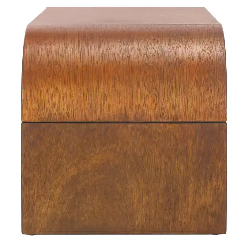 Table basse rectangulaire courbée – Bois et placage MDF, capacité de 20 kg
