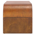 Table basse rectangulaire courbée – Bois et placage MDF, capacité de 20 kg