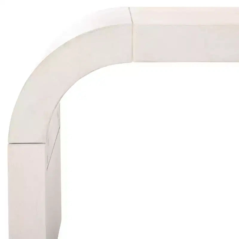 Table basse rectangulaire courbée – Bois et placage MDF, capacité de 20 kg