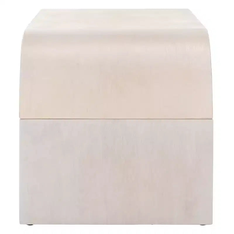 Table basse rectangulaire courbée – Bois et placage MDF, capacité de 20 kg
