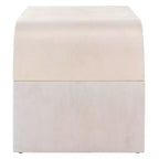 Table basse rectangulaire courbée – Bois et placage MDF, capacité de 20 kg