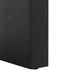 Table basse rectangulaire courbée – Bois et placage MDF, capacité de 20 kg