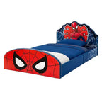 Lit jumeau Spider-Man capitonné pour enfants – Meuble de chambre de super-héros