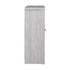 Meuble de salle de bain autoportant avec portes miroir – Chêne gris poussière, 25" L