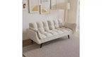 Canapé deux places, canapé avec deux accoudoirs et coussins, confortable, idéal pour appartement, chambre à coucher, petit espace
