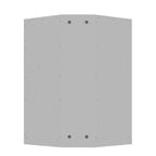 Meuble de rangement moderne à 2 portes pour salon et chambre à coucher – Blanc