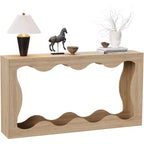 63 Table console longue de ferme avec rangement, table de canapé étroite pour couloir, hall d'entrée et salon, table d'appoint industrielle en bois