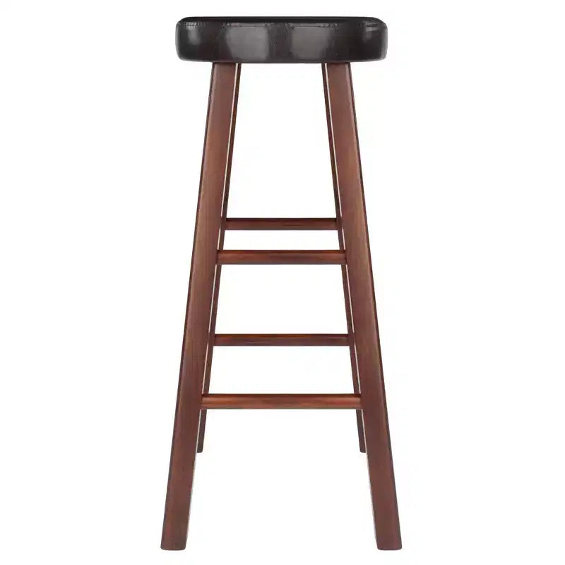 Meuble de rangement 2 portes avec motif gravé – Bahut d'appoint moderne, Noyer