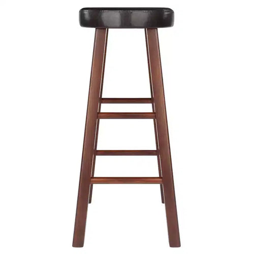 Meuble de rangement 2 portes avec motif gravé – Bahut d'appoint moderne, Noyer