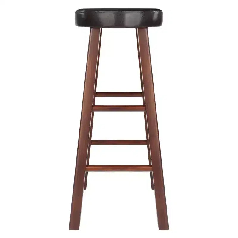Meuble de rangement 2 portes avec motif gravé – Bahut d'appoint moderne, Noyer