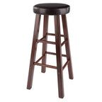 Meuble de rangement 2 portes avec motif gravé – Bahut d'appoint moderne, Noyer