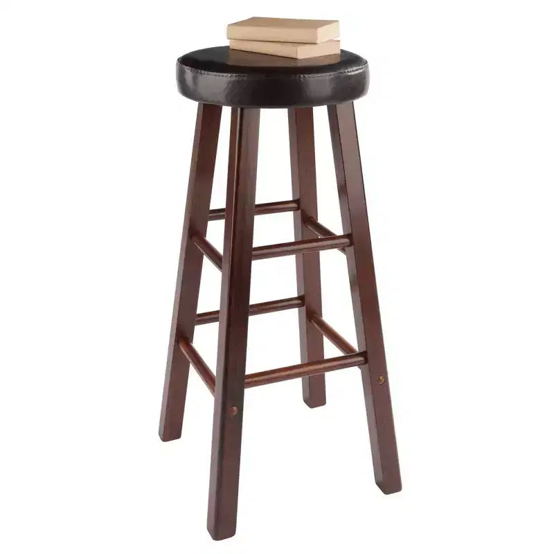 Meuble de rangement 2 portes avec motif gravé – Bahut d'appoint moderne, Noyer