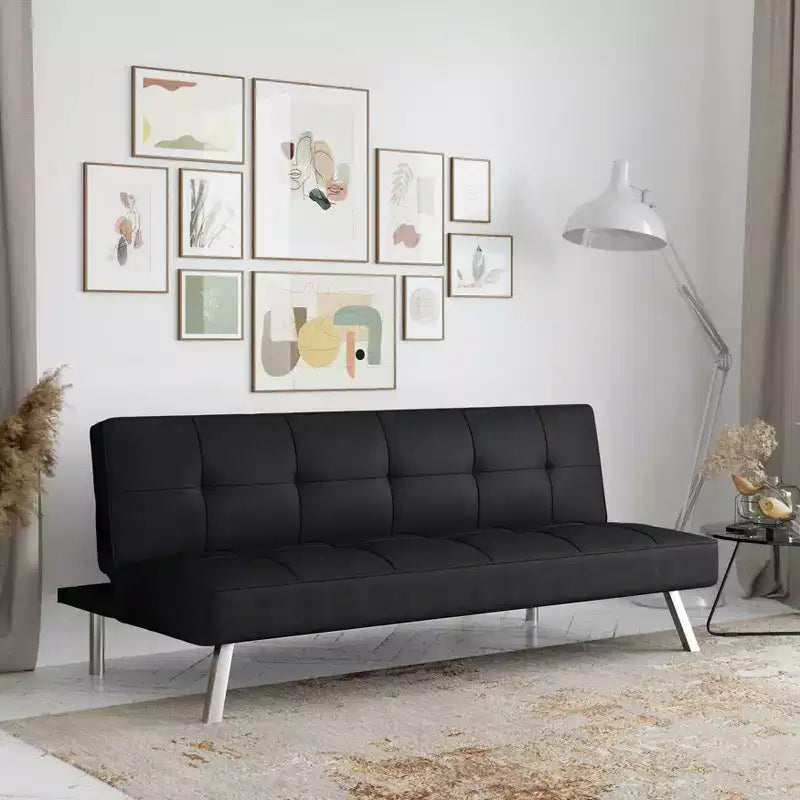 Canapé-lit futon convertible – Canapé inclinable multiposition pour salon