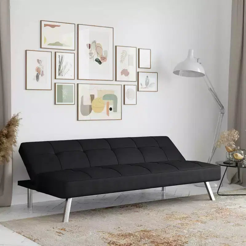 Canapé-lit futon convertible – Canapé inclinable multiposition pour salon