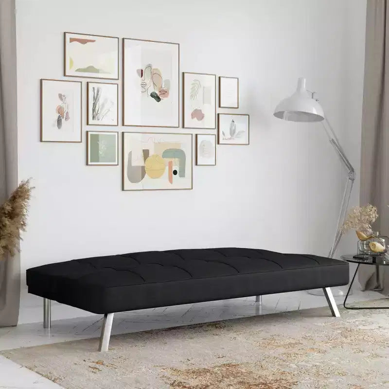 Canapé-lit futon convertible – Canapé inclinable multiposition pour salon