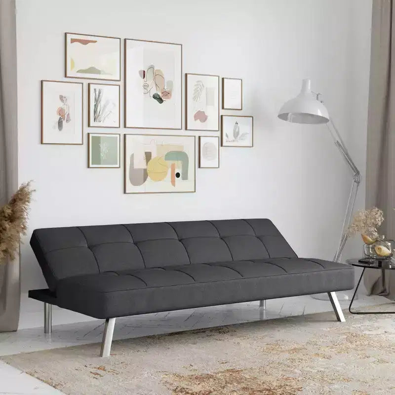 Canapé-lit futon convertible – Canapé inclinable multiposition pour salon