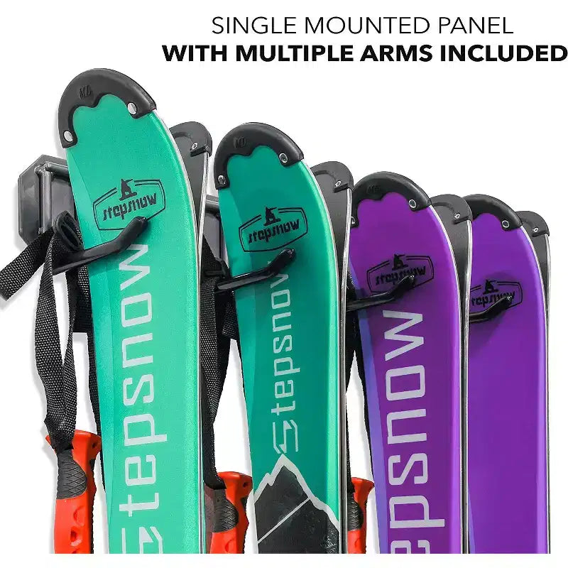 Porte-skis et snowboards mural – Peut contenir 4 paires de skis ou de snowboards