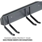 Porte-skis et snowboards mural – Peut contenir 4 paires de skis ou de snowboards