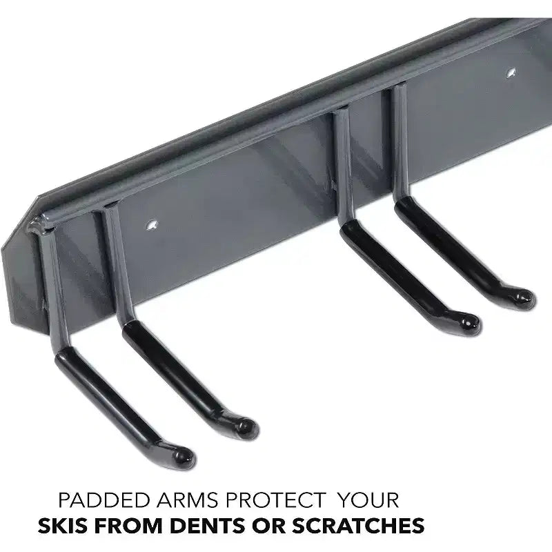 Porte-skis et snowboards mural – Peut contenir 4 paires de skis ou de snowboards