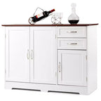 Costway Buffet, Armoire de Rangement de Cuisine avec 2 Tiroirs et 3 Portes